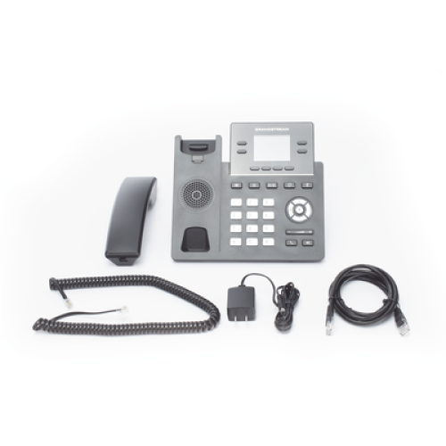 Teléfono IP Grado Operador, 4 líneas SIP con 2 cuentas, puertos Gigabit PoE, pantalla a color 2.4