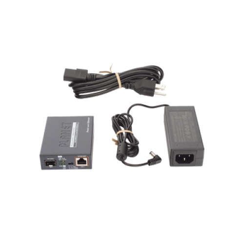 Convertidor de Medios PoE, 1 Puerto RJ45 Gigabit con Salida PoE 802.3af/at/bt (Hasta 60 W)/ 1 Puerto SFP 100/1000BASE-X