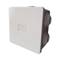 Caja Estanca de PVC Para Derivación y Conexión, 6 Entradas, Tapa a Presión, 80×80×40 mm (Mayor Área Interna, Uso Exterior IP44, Material que no Propaga el Fuego y Libre de Hálogenos Caja Estanca de PVC Para Derivación y Conexión, 6 Entradas, Tapa a Presión, 80×80×40 mm (Mayor Área Interna, Uso Exterior IP44, Material que no Propaga el Fuego y Libre de Hálogenos