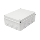 Caja Estanca de PVC Para Derivación y Conexión, 12 Entradas, Tapa Atornillada, 240x190x90 mm (Área interna), Uso Exterior IP55, Material que no Propaga el Fuego y Libre de Hálogenos
