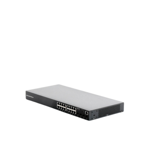 Switch Gigabit Administrable / 16 puertos 10/100/1000 Mbps + 4 Puertos SFP Uplink / Compatible con GWN Cloud.
