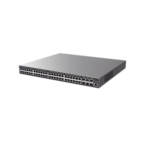 Switch Capa 3 PoE+ Administrable / 48 puertos 10/100/1000 Mbps + 6 Puertos SFP+ de 10 Gigabits / Hasta 740W / Compatible con GWN Cloud.