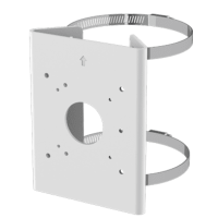 Soporte para Poste Serie 35 / Material Aluminio + Acero Inoxidable / Capacidad de Carga Máxima 4 kg / Compatible con Accesorios Honeywell / Para Cámaras de Seguridad Exteriores