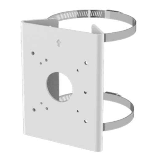Soporte para Poste Serie 35 / Material Aluminio + Acero Inoxidable / Capacidad de Carga Máxima 4 kg / Compatible con Accesorios Honeywell / Para Cámaras de Seguridad Exteriores