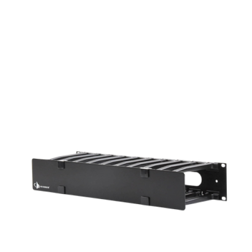 Organizador de Cable Horizontal RouteIT, Sencillo, Para Rack de 19in, 6in de profundidad, 2UR