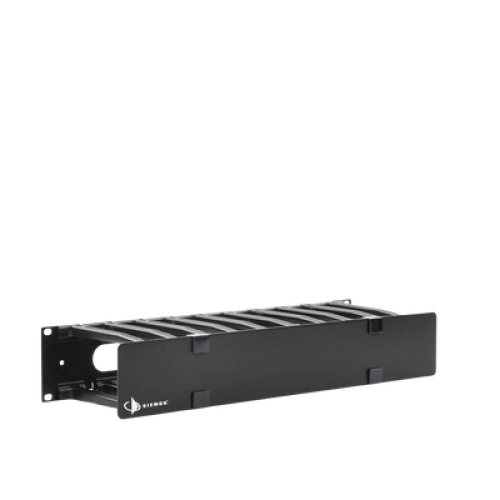 Organizador de Cable Horizontal RouteIT, Sencillo, Para Rack de 19in, 6in de profundidad, 2UR