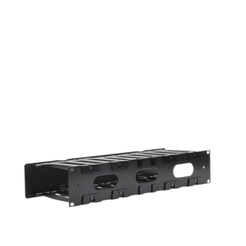 Organizador de Cable Horizontal RouteIT, Sencillo, Para Rack de 19in, 6in de profundidad, 2UR