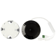 (HikFire) Mini Fisheye IP 4 Megapixel con Detector de Humo Puntual  / Autónomo / Entrada y Salida de Alarma / 15 mts IR / PoE / WDR 120 dB / Alarma de 85 dB / MicroSD 128GB / Compatible con Hik-Connect