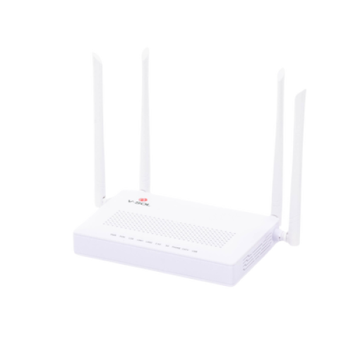 ONU Dual GPON/EPON con Wi-Fi AC de doble banda, 1 puerto SC/APC + 2 puertos LAN Gigabit + 1 puerto FXS + 1 Puerto CATV ONU Dual GPON/EPON con Wi-Fi AC de doble banda, 1 puerto SC/APC + 2 puertos LAN Gigabit + 1 puerto FXS + 1 Puerto CATV