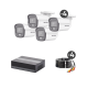 Kit TurboHD 1080p / DVR 4 Canales con Unidad de Almacenamiento eSSD de 300 GB / 4 Cámaras Bala ColorVu con Micrófono Integrado / Fuente de Poder / Accesorios de Instalación