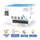 Kit TurboHD 1080p / DVR 4 Canales / 4 Cámaras Bala ColorVu con Micrófono Integrado / Fuente de Poder / Accesorios de Instalación