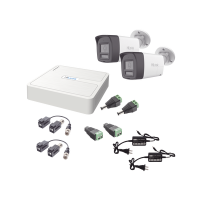 Kit HiLook Audio Bidireccional TurboHD 1080p / DVR 4 Canales / 2 Cámaras Bala (Exterior) con Bocina y Microfóno Integrado / 2 Fuentes de Poder / Accesorios Kit HiLook Audio Bidireccional TurboHD 1080p / DVR 4 Canales / 2 Cámaras Bala (Exterior) con Bocina y Microfóno Integrado / 2 Fuentes de Poder / Accesorios