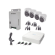 Kit HiLook Audio Bidireccional TurboHD 1080p / DVR 4 Canales / 4 Cámaras Eyeball (Exterior) con Bocina y Microfóno Integrado / 1 Fuente de Poder / Accesorios