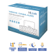 (MICRÓFONO Integrado) Kit TurboHD 1080p Lite / DVR 4 canales / Audio por Coaxitron / 4 Cámaras Bala de Policarbonato con Micrófono Integrado