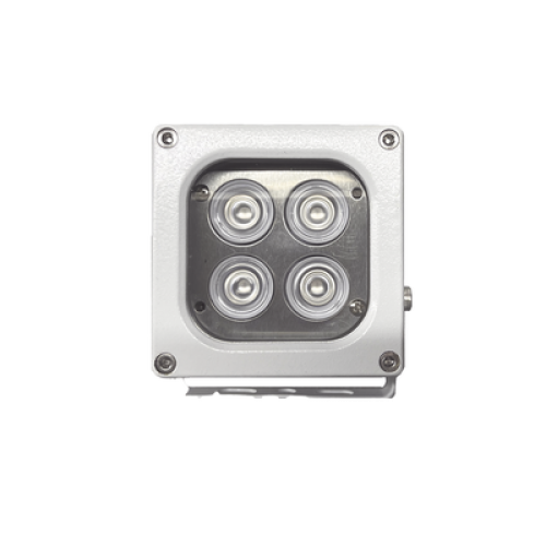 Iluminador LED de Alta Potencia | Luz Blanca | 10 Metros de Iluminación | Cobertura 120° | IP66 | Bajo Consumo de Energía | Fotocélula Incorporada | Soporte en “U” | Carcasa de Aluminio | Alta Transmitancia de Luz. | C