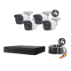 KIT TurboHD 1080p / DVR 8 canales con H.265+ / 4 Cámaras Bala Metálicas / Fuente de Poder / Accesorios de Instalación KIT TurboHD 1080p / DVR 8 canales con H.265+ / 4 Cámaras Bala Metálicas / Fuente de Poder / Accesorios de Instalación