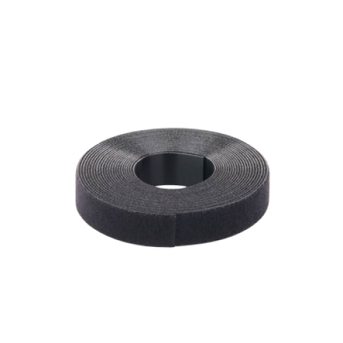 Rollo de Cinta de Contacto, de 15 Pies (4.5m) de Largo, 19.1 mm de Ancho, Color Negro