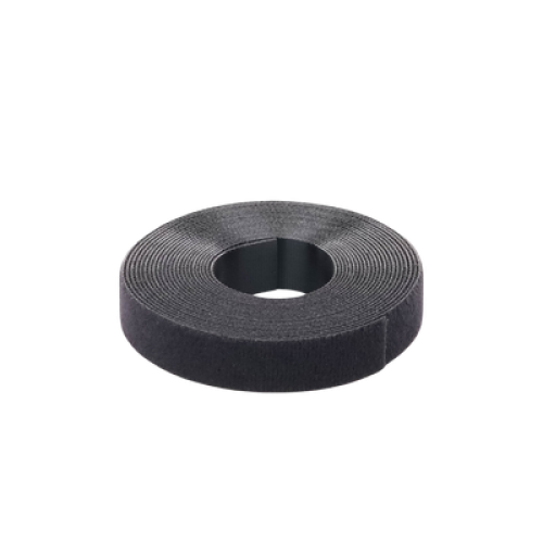 Rollo de Cinta de Contacto, de 15 Pies (4.5m) de Largo, 19.1 mm de Ancho, Color Negro