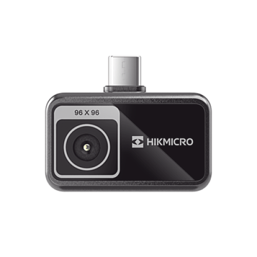 MiniE - Cámara Termográfica para Smartphone / Resolución IR 96 x 96 (9,216 píxeles) / SuperIR / Rango de -20°C a 400°C / Precisión ±2°C o ±2% / Compatible iOS y Android / Paleta Personalizable