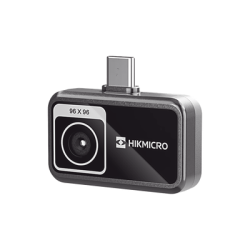 MiniE - Cámara Termográfica para Smartphone / Resolución IR 96 x 96 (9,216 píxeles) / SuperIR / Rango de -20°C a 400°C / Precisión ±2°C o ±2% / Compatible iOS y Android / Paleta Personalizable