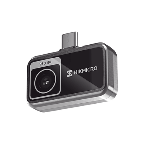MiniE - Cámara Termográfica para Smartphone / Resolución IR 96 x 96 (9,216 píxeles) / SuperIR / Rango de -20°C a 400°C / Precisión ±2°C o ±2% / Compatible iOS y Android / Paleta Personalizable