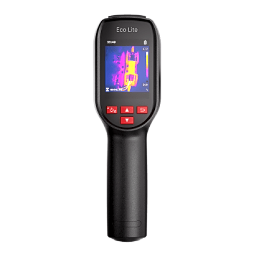 Cámara Térmica Eco Lite / Detector de 96 × 96 Píxeles / Medición de -20 °C a 550 °C / Autonomía 14 Horas / Diseño Compacto IP54 / Ideal para Hogar