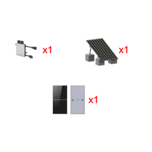 Kit Solar Interconexion  / 500 W  220Vca / Microinversores HOYMILES / Montaje Incluido  