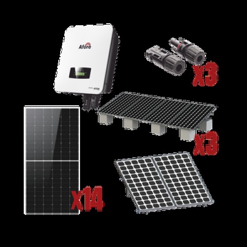 Kit Solar Interconexion  / 8kW  220Vca / Inversor AFORE / Montaje Incluido  
