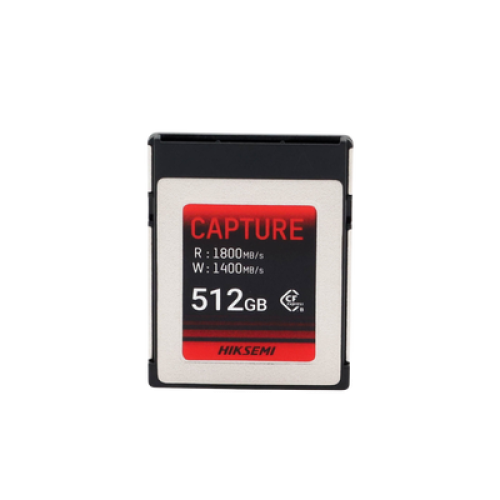 Memoria CFexpress tipo B / Clase 10 de 512 GB / Especializada para Cámaras de Fotografía y Video  / 1800 MB/s Lectura / 1700 MB/s Escritura