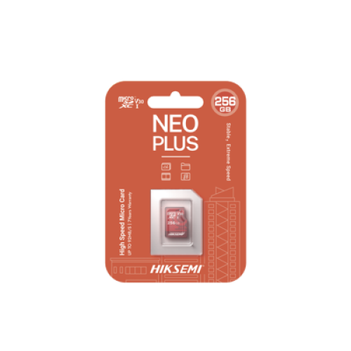 Memoria microSD / Clase 10 de 256 GB / Especializada Para Videovigilancia (Uso 24/7) / Compatibles con cámaras HIKVISION y Otras Marcas / 95 MB/s Lectura / 55 MB/s Escritura