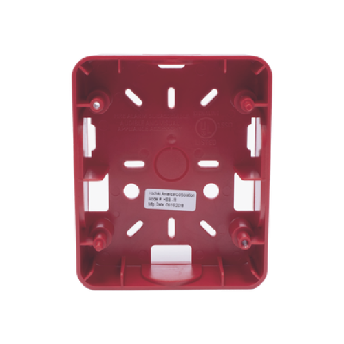 Caja Trasera Resistente a la Intemperie, Roja (para usar con la serie de estrobos HE) (0500-06360) De Hochiki 