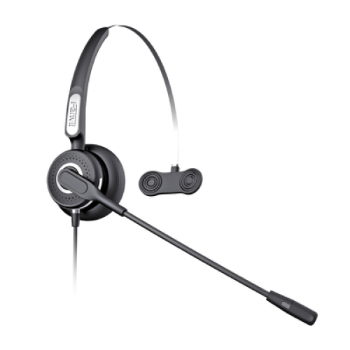 Diadema Con Tecnología AntiShock Para Teléfonos IP FANVIL Y Polycom Micrófono de Cancelación de Ruido y Cable Resistente a Jaloneos