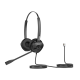 Diadema Binaural con Audio HD y Brazo Ajustable de 260°, Conexión RJ9 y Sonido de Alta Definición