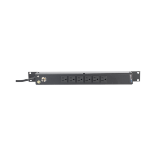Multicontacto Horizontal (PDU) de 6 Contactos (NEMA 5-15R) Rack 19