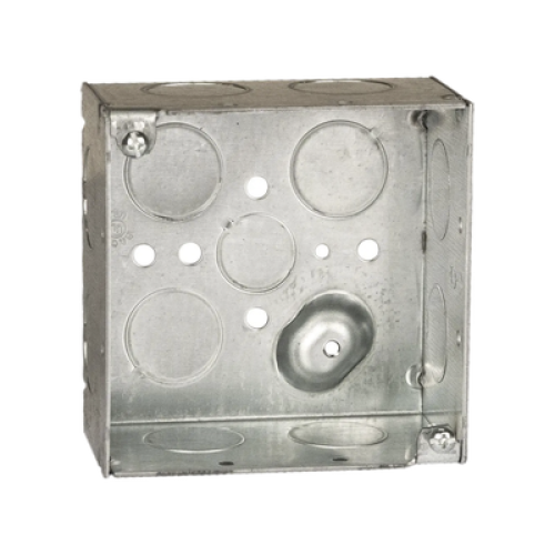 Caja Cuadrada Galvanizada  de 4 x 4