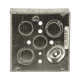 Caja Cuadrada Galvanizada  de 4