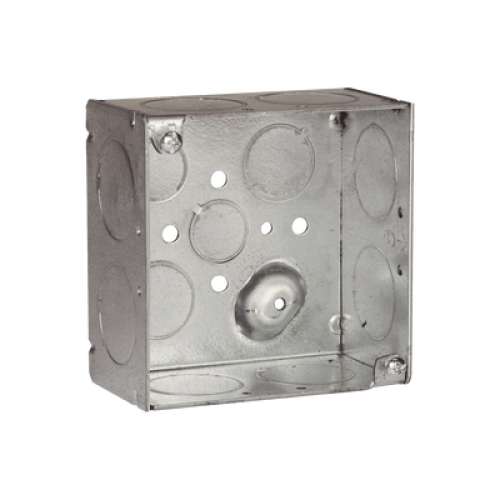 Caja Cuadrada Galvanizada de 4