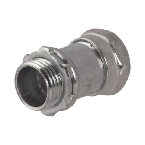 Conector Recto Compresión de Acero Galvanizado para Pared Delgada de 3/4