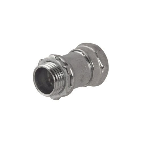 Conector Recto Compresión de Acero Galvanizado para Pared Delgada de 1