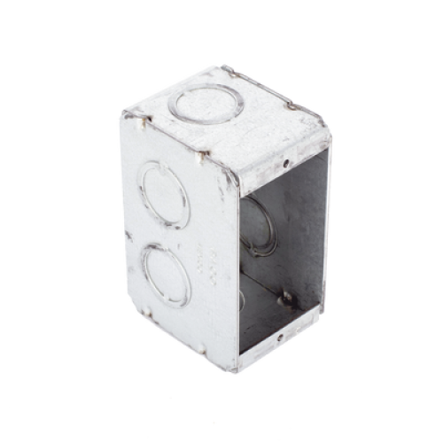Caja (Chalupa) Multigang de 1 Gang/ Profundidad de 2-1/2 Pulgadas (6.35 cm)/ 8 TKO (1/2 y 3/4).