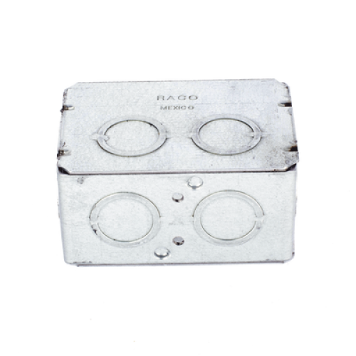 Caja (Chalupa) Multigang de 1 Gang/ Profundidad de 2-1/2 Pulgadas (6.35 cm)/ 8 TKO (1/2 y 3/4).