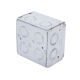 Caja Multigang de 2 Gangs/ Profundidad de 2-1/2 Pulgadas (6.35 cm)/ 12 Entradas de 1/2 - 3/4 Pulgadas (1.27 - 1.91 cm)