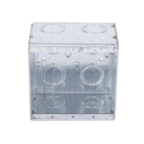 Caja Multigang de 2 Gangs/ Profundidad de 2-1/2 Pulgadas (6.35 cm)/ 12 Entradas de 1/2 - 3/4 Pulgadas (1.27 - 1.91 cm)