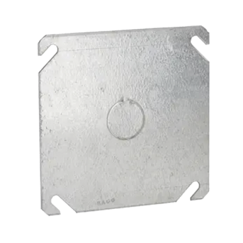 Tapa Cuadrada con Entrada de 1/2 para caja de 4