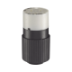 Conector de 15 A 125 V CA/ 2 Polos 3 Hilos/ Grado Industrial/ Color Blanco y Negro/ NEMA 5-15R. Conector de 15 A 125 V CA/ 2 Polos 3 Hilos/ Grado Industrial/ Color Blanco y Negro/ NEMA 5-15R.