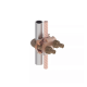 Conector Mecánico para Cable Calibre 4 a 2/0 AWG / Paralelo o 90° a Tubo de 3/8