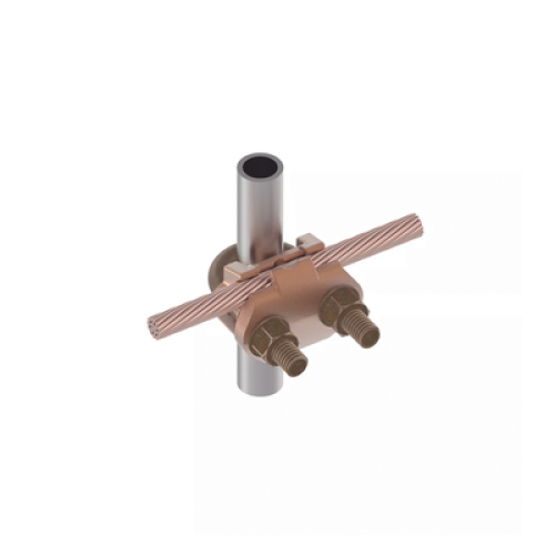 Conector Mecánico para Cable Calibre 4 a 2/0 AWG / Paralelo o 90° a Tubo de 3/8