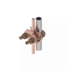 Conector Mecánico para Cable Calibre 4 a 2/0 AWG / Paralelo o 90° a Tubo de 3/8
