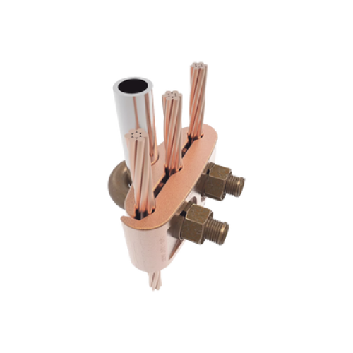 Conector Mecánico para 3 Cables para Calibre 2/0 AWG - 250 KCMIL a Tubería de 3/8