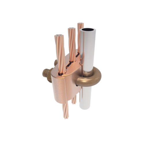 Conector Mecánico para 3 Cables para Calibre 2/0 AWG - 250 KCMIL a Tubería de 3/8